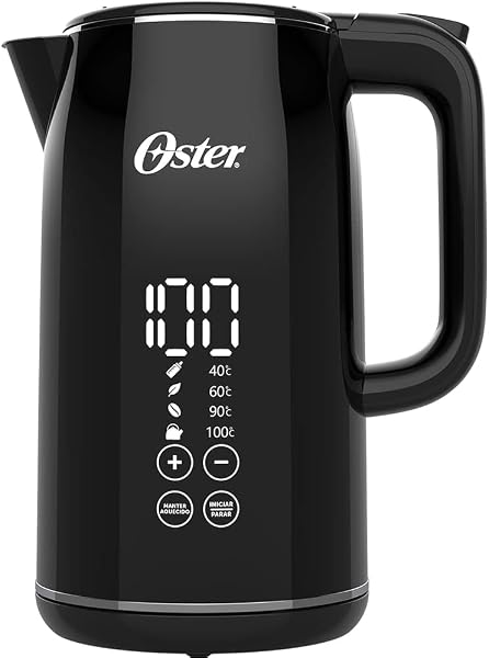 Chaleira Digital Oster Black OCEL920 1,7L com Controle de Temperatura