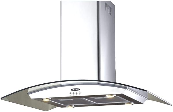 Coifa de Ilha Fischer Island 90cm Inox e Vidro