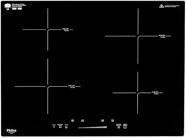 Cooktop de Indução Philco 4 Queimadores PCT40P 220V Preto