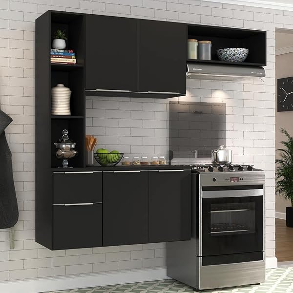 Cozinha Compacta Completa Sofia Multimóveis - Armário e Balcão