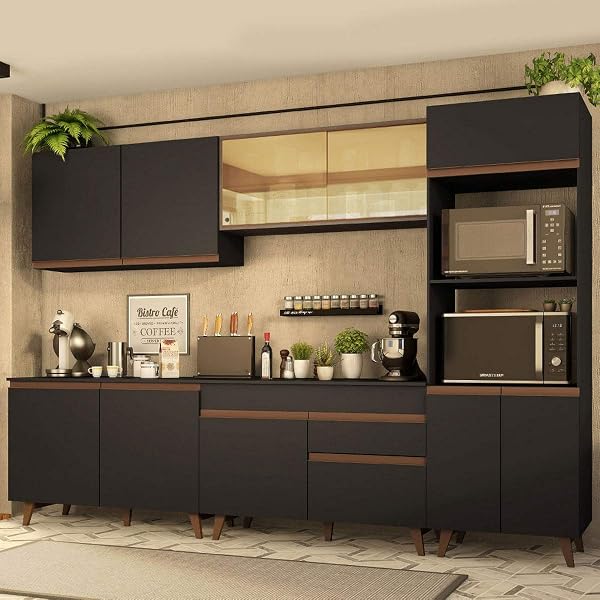 Cozinha Completa Madesa Reims com Armário e Balcão