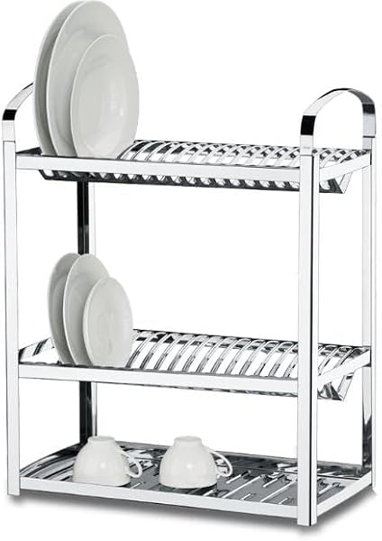 Escorredor Profissional Brinox Suprema para 40 Pratos em Aço Inox