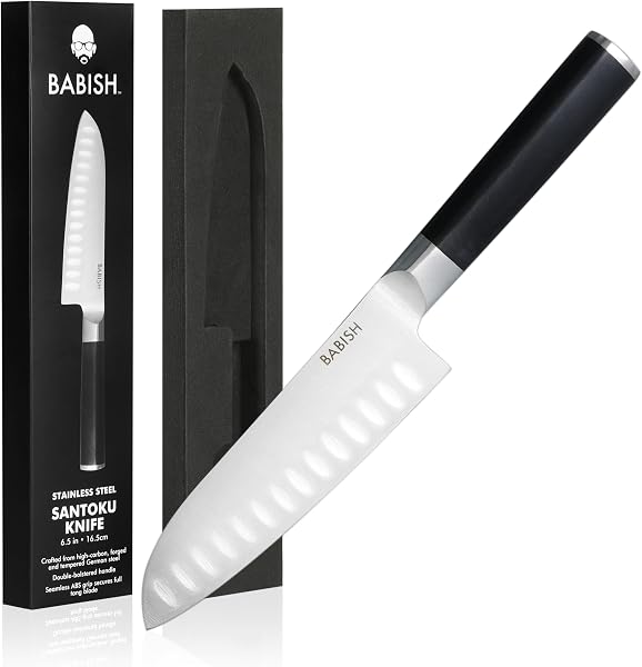 Faca Santoku Babish (Aço Alemão, 16,5 cm)