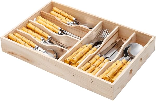 Faqueiro Wolff Bambu 42 Peças com Cabo de Bambu