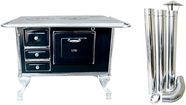 Fogão a Lenha Maestro N2 Esquerdo com Chaminé Universal Galvanizado