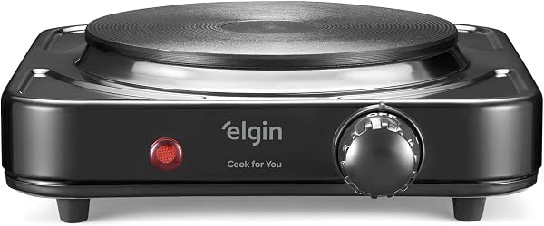 Fogão Elétrico Portátil Cooktop de Mesa Elgin 1 Boca 1000W 110V