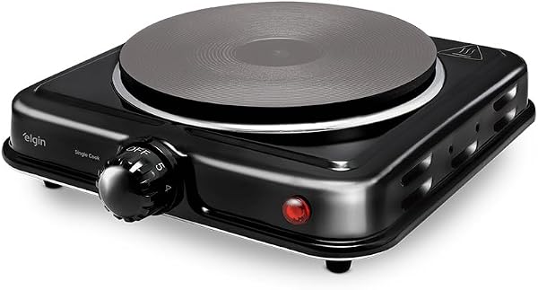 Fogão Elétrico Portátil Cooktop Elgin Single Cook 1 Boca
