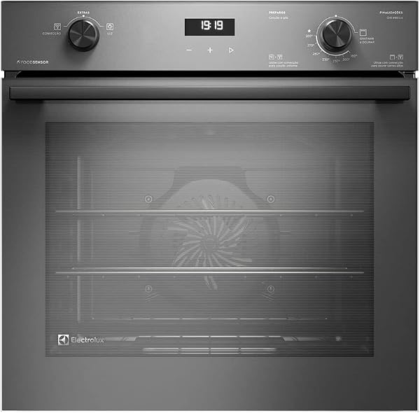 Forno de Embutir a Gás Electrolux Experience OE8GF 80 Litros Cinza