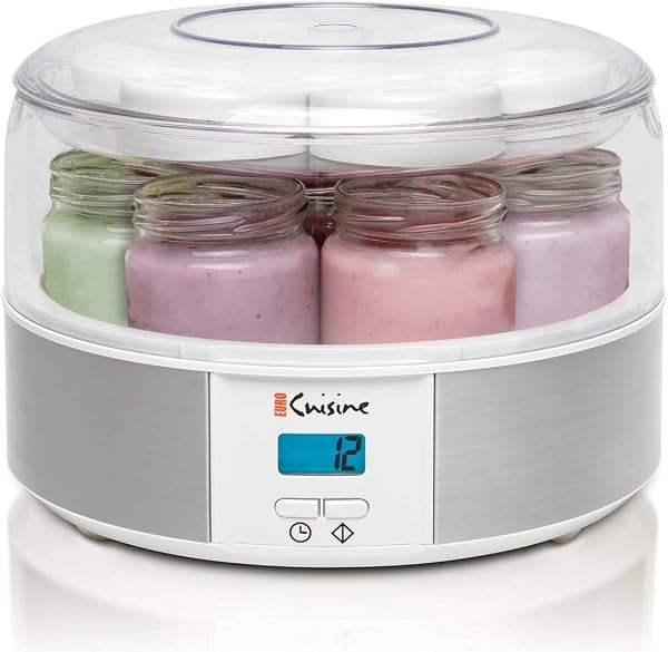 Iogurteira Euro Cuisine YMX650 Digital com 7 Potes de Vidro