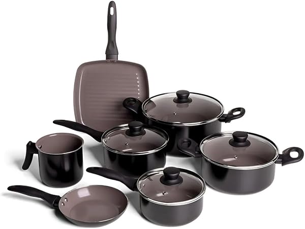 Jogo de Panelas Brinox Ceramic Life Easy 7 Peças Antiaderente Cerâmico