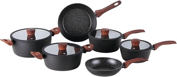 Jogo de Panelas Brinox Ceramic Life Sirius 6 Peças Preto