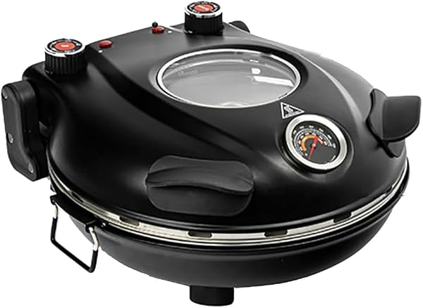 Máquina de Pizza Elétrica Antiaderente Portátil (até 420°C)