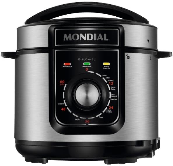 Panela de Pressão Elétrica Mondial Pratic Cook 5L