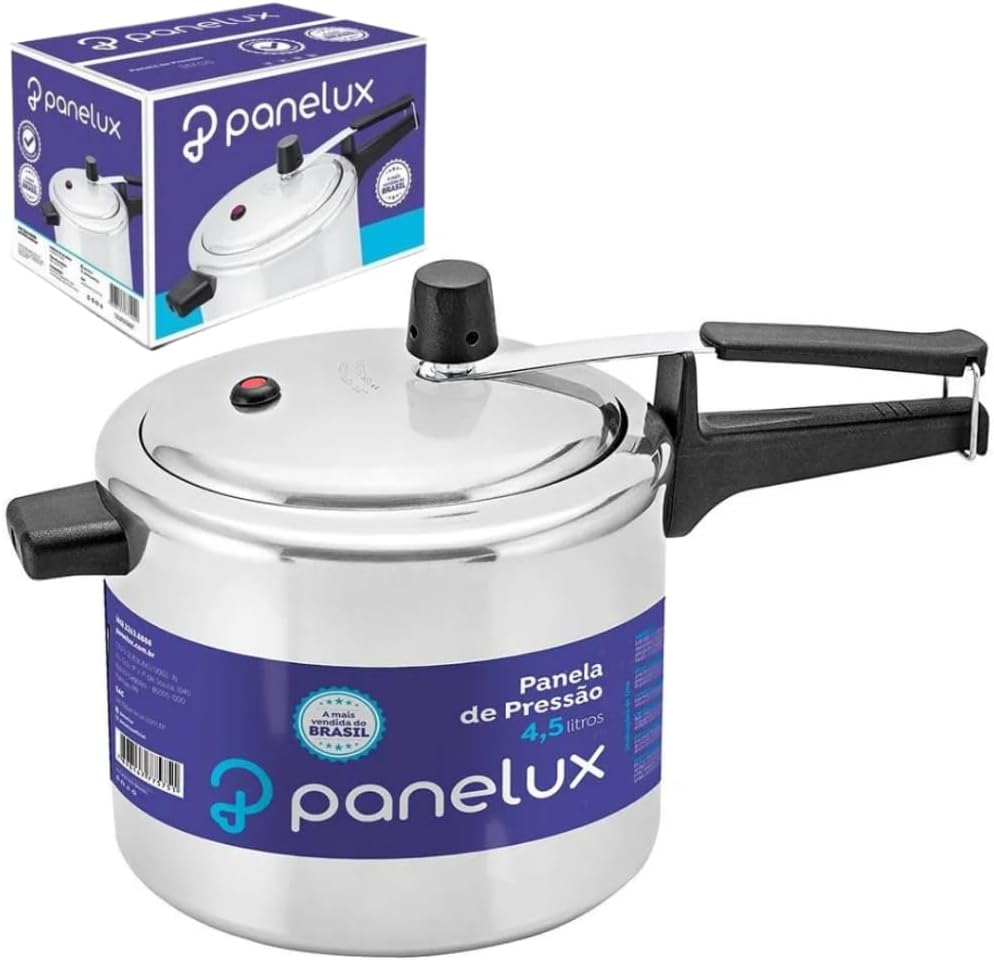 Panela de Pressão Panelux Classic 4,5L Alumínio Polido