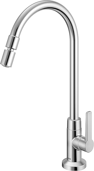 Torneira Docol Gali Metal Bica Alta para Pia de Cozinha (Cromado)