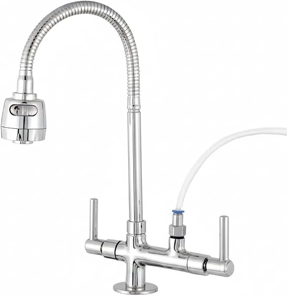 Torneira Gourmet Flexível com Tubo Inox e Saída para Filtro Link Metais